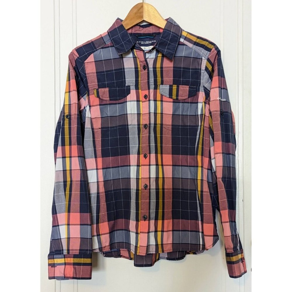Columbia Multicolor Plaid Button Down Shirt quick dry